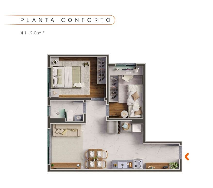 Apartamento em Novo Mundo - Uberlândia
